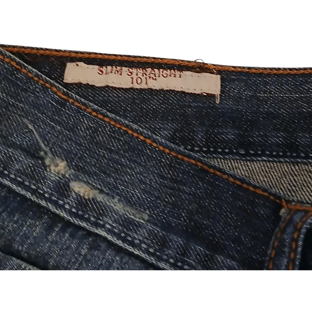 JNCO Jeans Mens 100%‎ Cotton Straight Leg Dark Wash Vintage Denim Size 30x32
